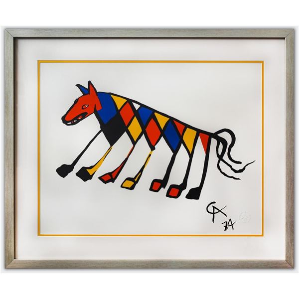 Alexander Calder- Lithograph on Arches Paper "Flying colors - Beastie"