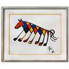 Image 1 : Alexander Calder- Lithograph on Arches Paper "Flying colors - Beastie"