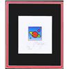 Image 2 : Peter Max- Original Lithograph "COSMIC SATURN II (Mini)"