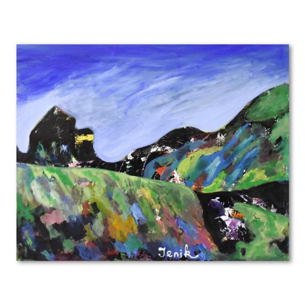 Jenik Cook, Original Acrylic Painting on Gallery Wrapped Canvas (40" x 32"), Hand Singed with Letter