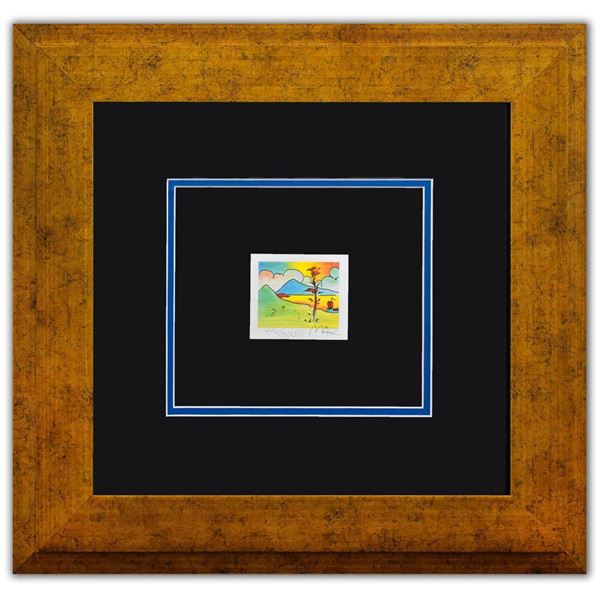 Peter Max- Original Lithograph "Tree with Sailboat (Mini Series)"