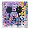 Image 1 : Gail Rodgers, "Mickey Mouse" Hand Signed Original Hand Pulled Silkscreen Mixed Media on Canvas with 