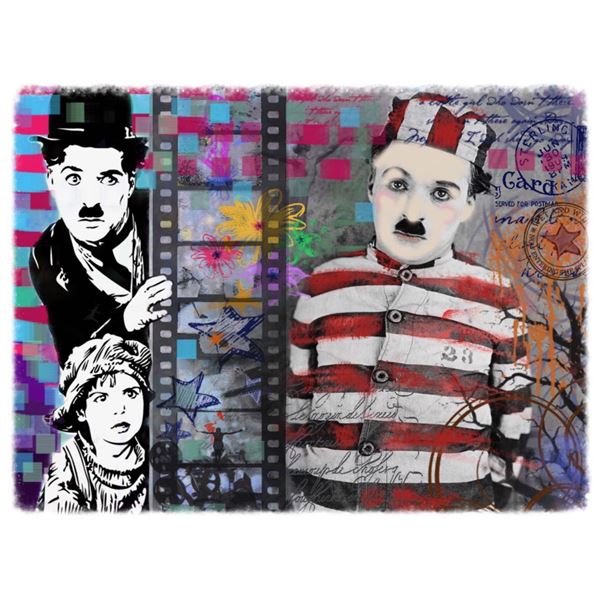 Mark Braver- Original Mixed Media "Chaplin"