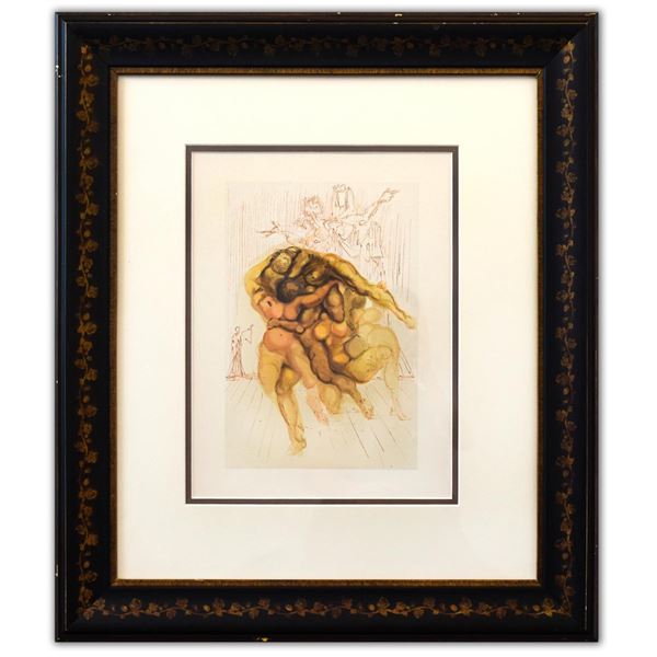 Salvador Dali- Original Color Woodcut on B.F.K. Rives Paper