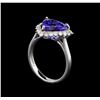 Image 4 : 14KT White Gold 2.78 ctw Tanzanite and Diamond Ring
