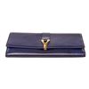 Image 4 : Yves Saint Laurent Purple Leather Flap Wallet