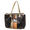 Image 1 : MCM Black Large Lion Shopper Shoulder Bag
