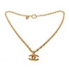 Image 1 : Chanel Gold CC Necklace with gold-tone hardware