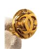 Image 2 : Chanel Gold CC Disc Earrings