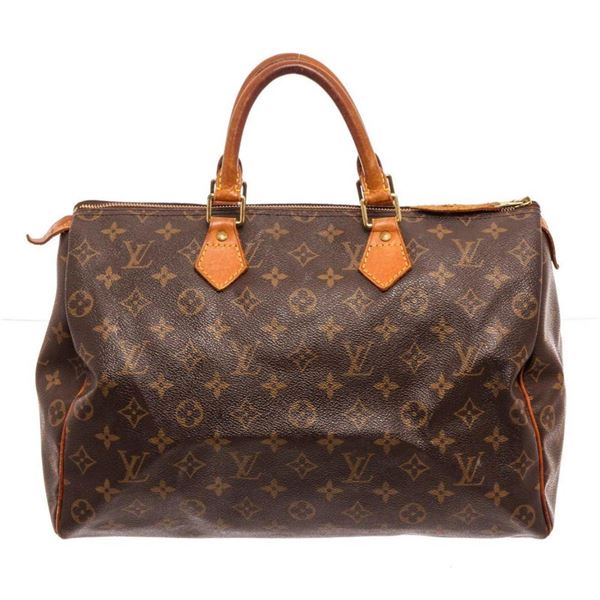 Louis Vuitton Brown Speedy 35cm Satchel Bag