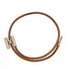 Image 2 : Hermes Brown Tournis 1 Wrap Bracelet