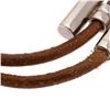 Image 5 : Hermes Brown Tournis 1 Wrap Bracelet