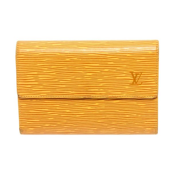 Louis Vuitton Yellow Epi Leather Sarah Wallet