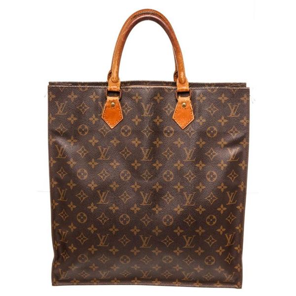 Louis Vuitton Brown Monogram Canvas Sac Plat Tote Bag