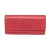 Image 1 : Bottega Veneta Red Leather Continental Wallet