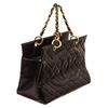 Image 2 : Chanel Black Leather CC Chain Tote Bag