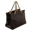 Image 3 : Chanel Black Leather CC Chain Tote Bag