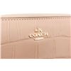 Image 6 : Coach Tan Crocodile Embossed Leather Zippy Wallet