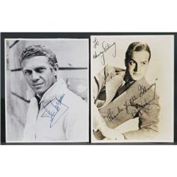 1 STEVE McQUEEN/BOB HOPE vintage autographed