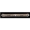 Image 1 : 1 DIAMOND AND SAPPHIRE BAR PIN set in 14k whi