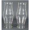 Image 1 : 1 LARGE PAIR OF BLOWN GLASS HURRICANE SHADES
