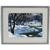 Image 1 : 1 VLADIMIR PAVLOSKY Stream in Winter 15"x 21"