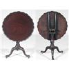 Image 2 : 1 CHIPPENDALE PIE CRUST TOP TEA TABLE 27 1/2"