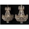 Image 1 : 1 MATCHED PAIR OF CRYSTAL CHANDELIERS with si