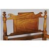 Image 2 : 1 TIGER MAPLE BED with rolled crest circa 184