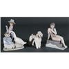 Image 1 : 1 GROUP OF 2 LLADRO FIGURES (poodle and lady