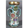 Image 1 : 1 CHINESE CLOISSONE VASE 11 3/4" high CONDITI