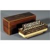Image 1 : 1 FRENCH CASED ROSEWOOD ACCORDIAN, 13" long m