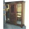 Image 1 : 1 ENGLISH VICTORIAN MAHOGANY ARMOIRE with mir
