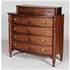 Image 1 : 1 SHERATON MAHOGANY BOW FRONT CHEST with deck