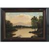 Image 1 : 1 HUDSON RIVER PRIMATIVE 13"x20" oil on canva