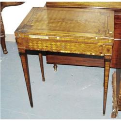 1 LOUIS XV STYLE PARQUETRY GAME TABLE with lo