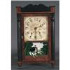 Image 1 : 1 PILLAR AND SCROLL SHELF CLOCK with George W