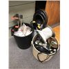 Image 1 : Three bins of wire & misc. electrical