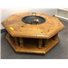 Image 1 : Octagon solid pine coffee table, from the SCI-FI show - approx. 48in x 48in x 19in H