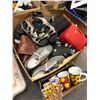 Image 2 : Large Lot of Misc Items - Shoes/ Cups/ Glasses/ Cookware/ Glassware/ Table Lamp/ Framed Prints/ Etc.
