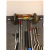 Image 2 : Group of barbells/ curl bars and over 70lb weight