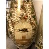 Image 3 : Hand painted 5 ft tall Asian Vase with Canary bird cage design