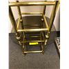 Image 2 : Two brass tables smoked glass from the show..