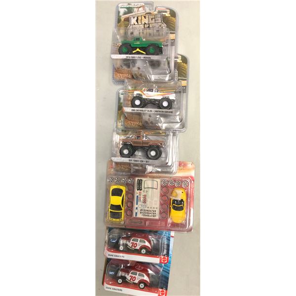 Group of 6 die-cast cars & trucks