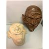 Image 1 : Group of 2 ceramic creepy masks