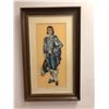 Image 2 : Group of 2 framed handcrafted fine finished needlepoint Blue Boy & Pinky Lady art - approx. 19 1/2in
