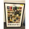 Image 1 : Framed Beatles "45 RPM Print" (Italian Edition Approx. 26x38")