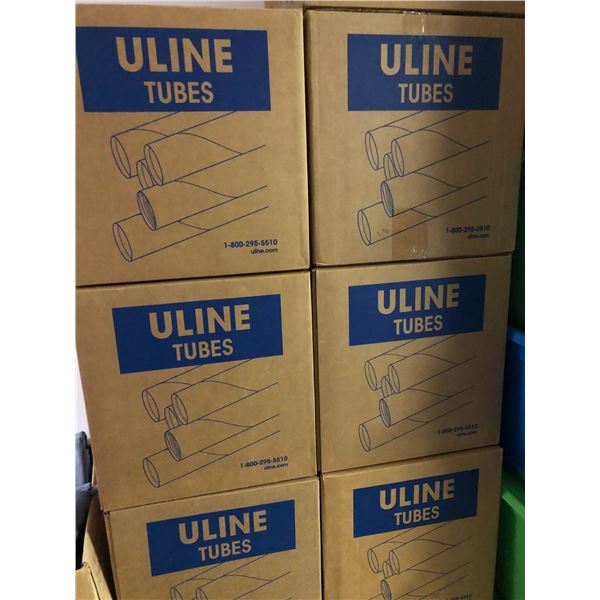 9 boxes of Uline Tubes