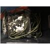Image 2 : Large lot of Misc. Items - Extension Cord/Projectors/Steamer/Vintage Iron/24" Camel Bungee Cords/Clo