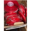 Image 2 : 17 Boxes of Red Two- sided Tape (1in wide, 1/2in wide, 3/4 in wide)